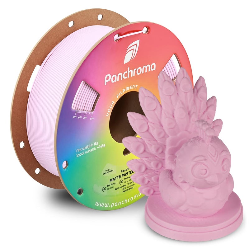 polymaker Panchroma Matte PLA Filament, Pastel Candy 1.75mm 1kg 3D Printing Filament, Formerly Polyterra Matte, Fit Most FDM 3D Printers, 1kg Spool (2.2lbs) - Image 1